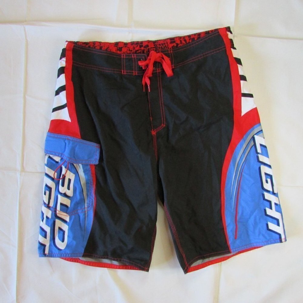 Official Product Men's Size 36 Bud Light Anheuser Busch Swim Trunk Shorts